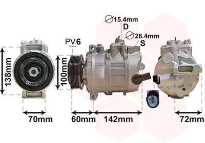 VAN WEZEL Компрессор, кондиционер 5800K386